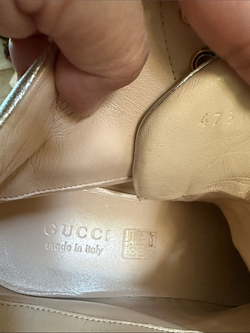 Gucci white leather high-top sneakers - no box - Picture 13 of 16
